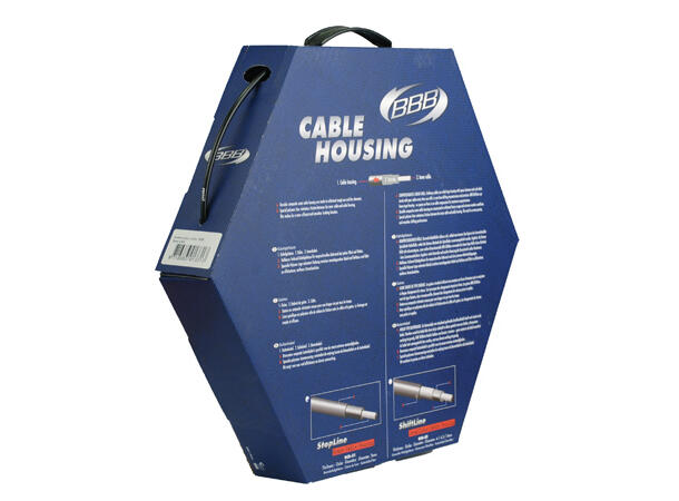 BBB StopLine BCB-51 Bremsestrømpe Boks 5mm x 50 meter, sort 